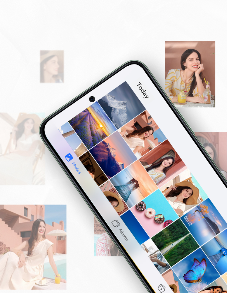 256GB Super-large storage capacity. Years of precious memories.