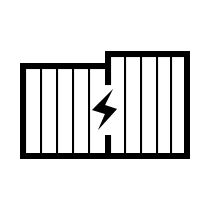 Shaped battery parallel design